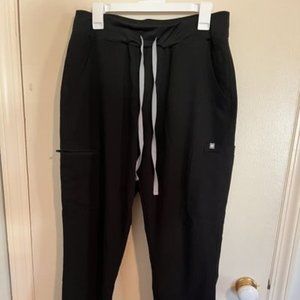 FIGS women's Black Yola™ High Waisted 2.0 - Skinny Scrub Pants - L / Black